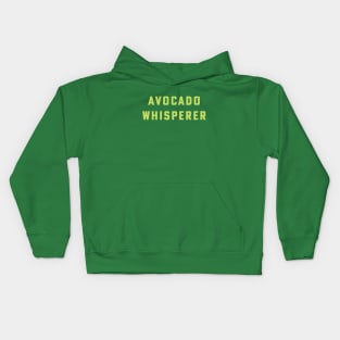 Avocado Whisper Keto Vegan Vegetarian Plant Based Kids Hoodie